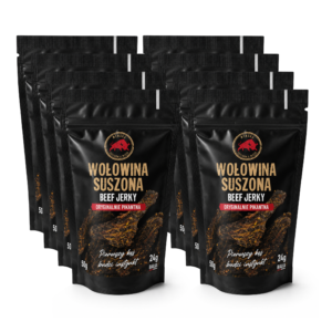 Zestaw Wołowina Suszona Beef Jerky Oryginalnie Pikantna - 8 szt. (400 g)